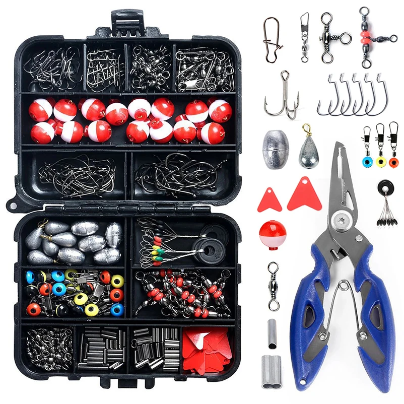 Fishing Equipment Organizer - 263pcs Outdoor Fishing Accessories Set With