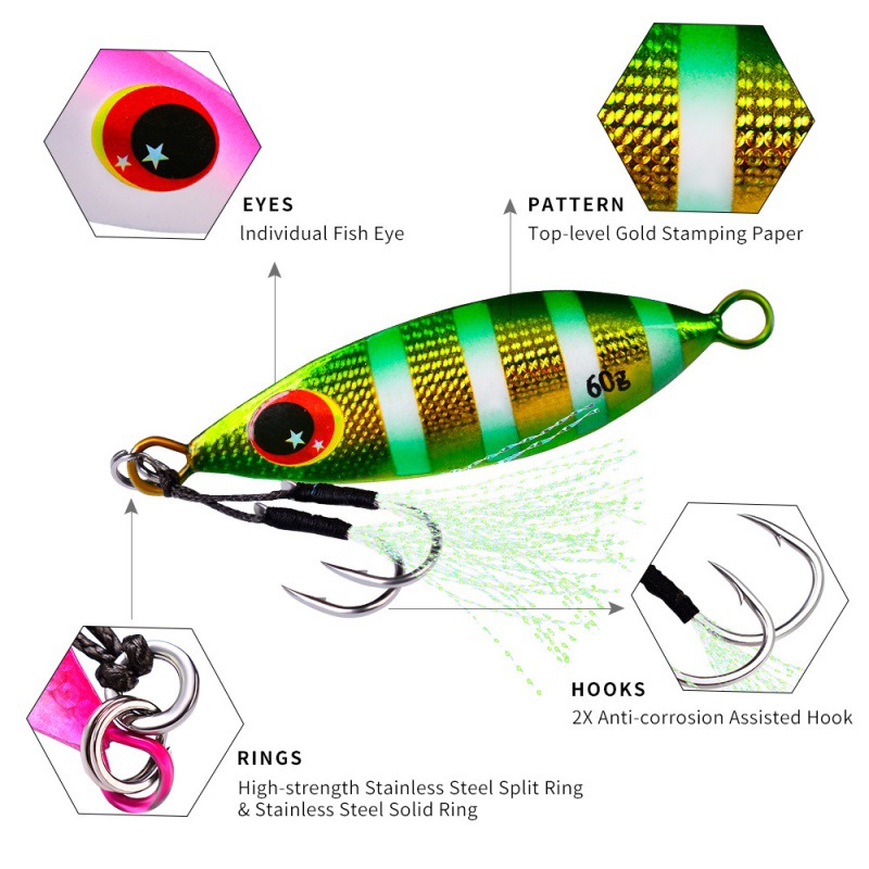 Metal Slow Jig Lure Hard Artif – Fishing Equipment Deals Bewertung und Preis
