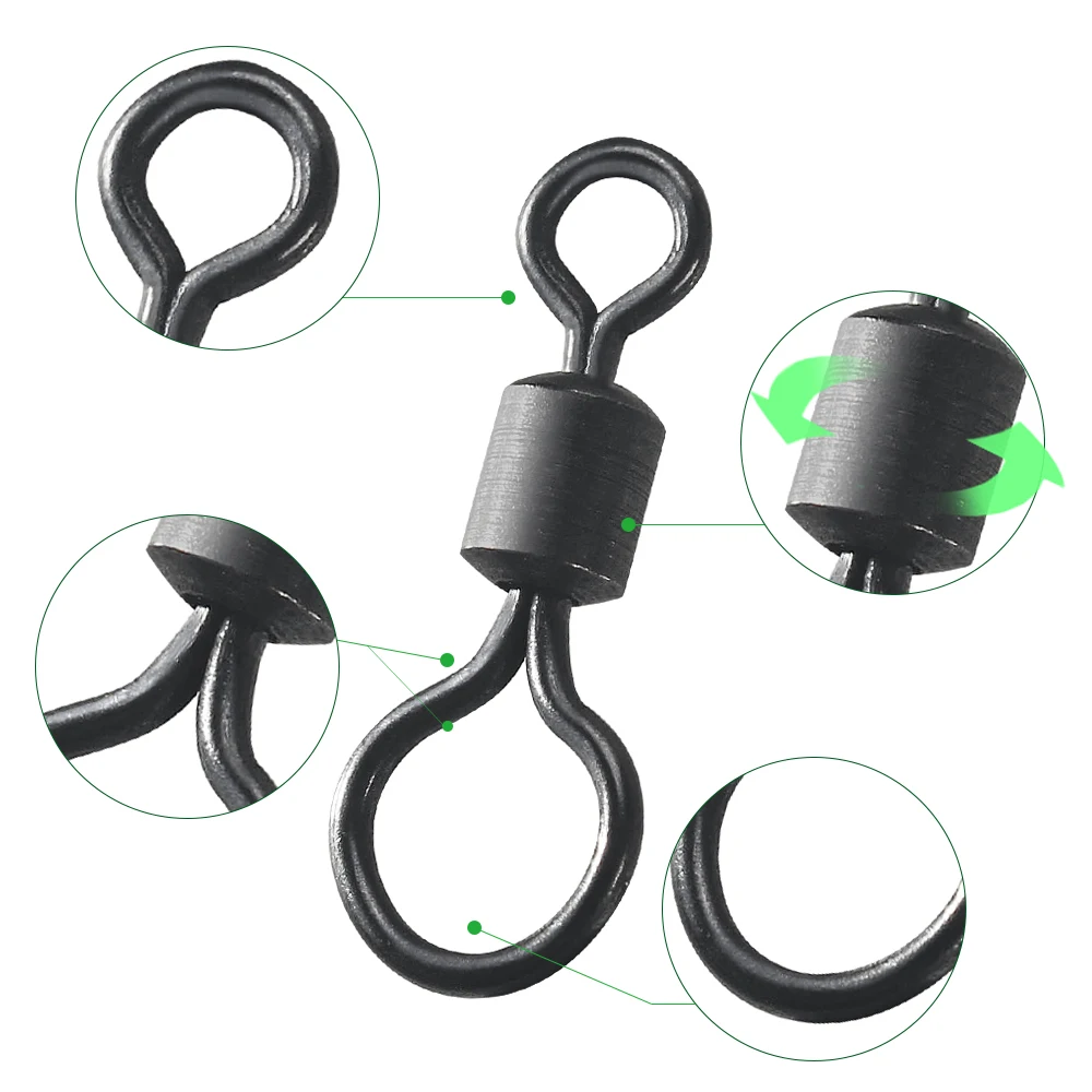 100pcs Carp Fishing Swivel Big – Fishing Equipment Wholesale Bewertung und Preis